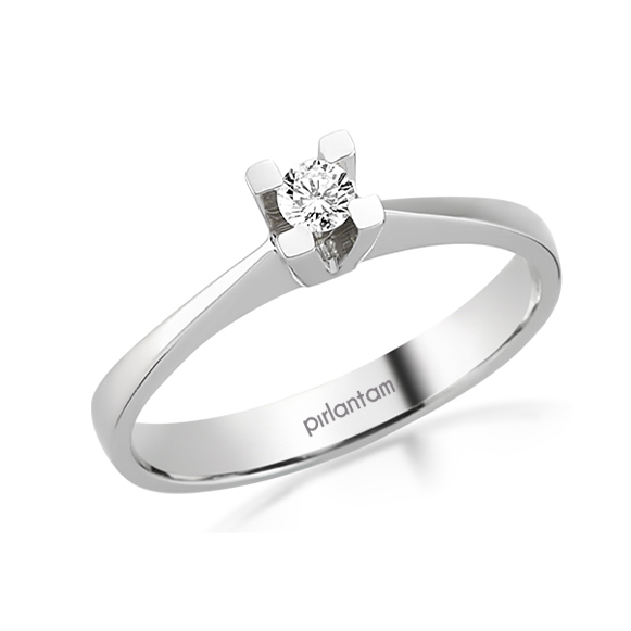 0.10 ct. Pırlanta Tektaş Yüzük